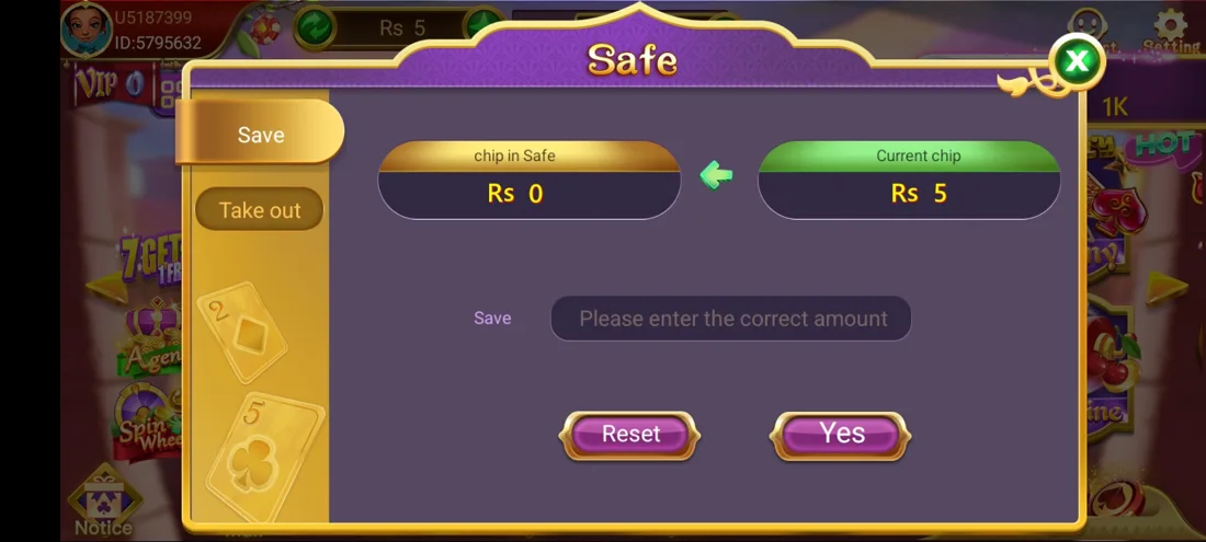 3 Patti Loot Balance-related interface screenshot